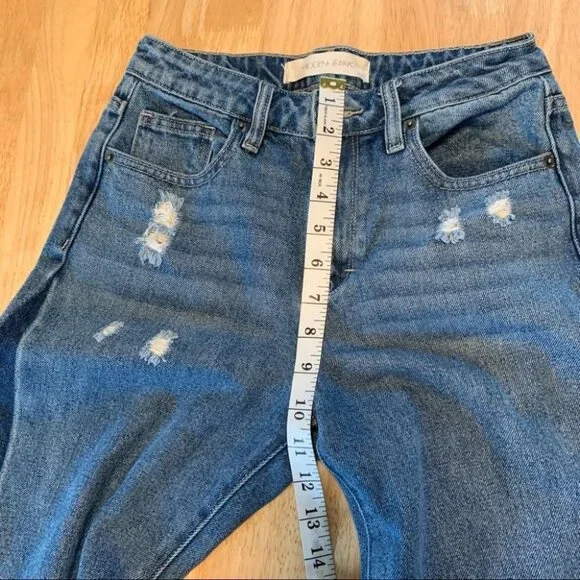 Hidden Jeans Two Tone Distressed Raw Hem Jeans Size 25 - Picture 13 of 14